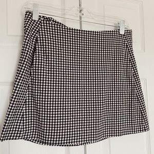Urban Outfitters black and white gingham skirt